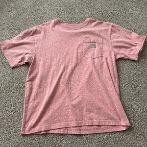 Carhartt Heathered Pink Crewneck Tee